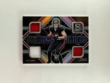 Drake London 2022 Panini Spectra Building Blocks Hyper /75 Rookie RC #BBL-DLO