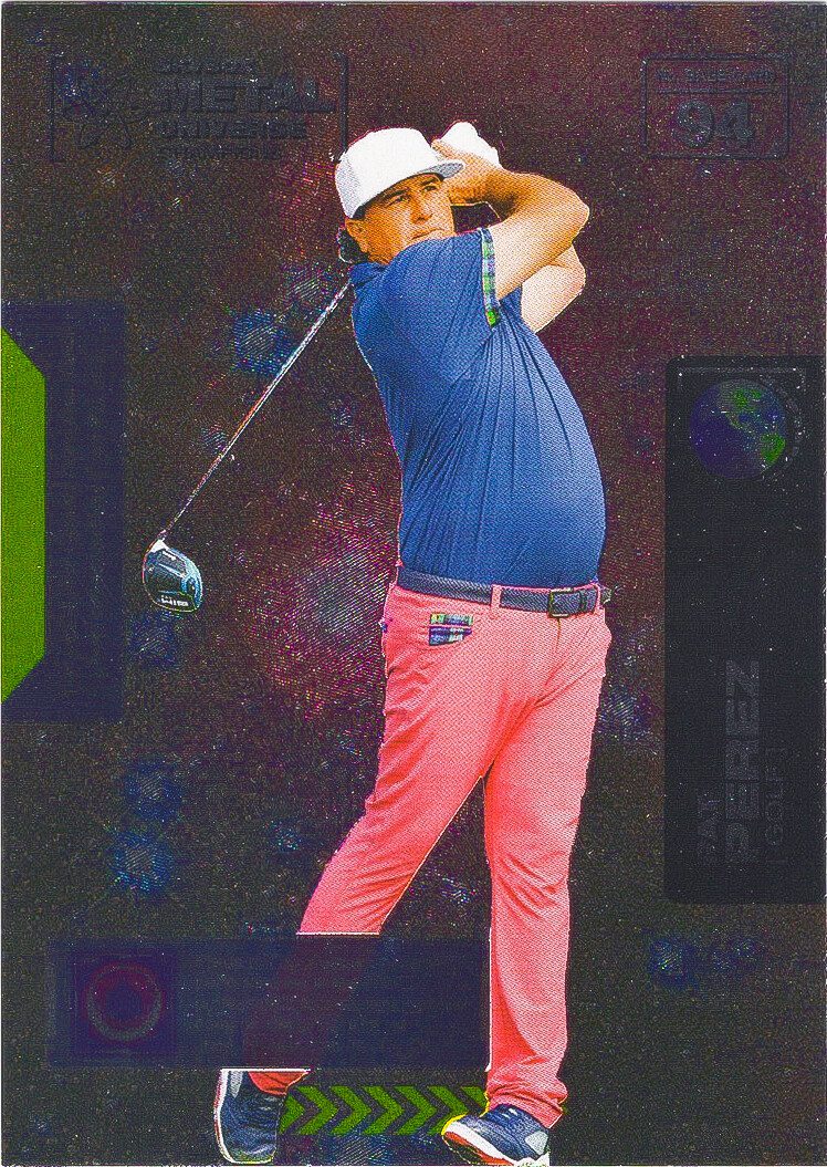 Pat Perez 2021 Skybox Metal Universe Champions Foil Golf Card #94