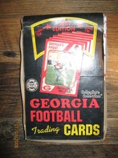 VINTAGE BOX GEORGIA FOOTBALL TRADING CARDS 1ST EDITION FACTORY SEALED PACKS