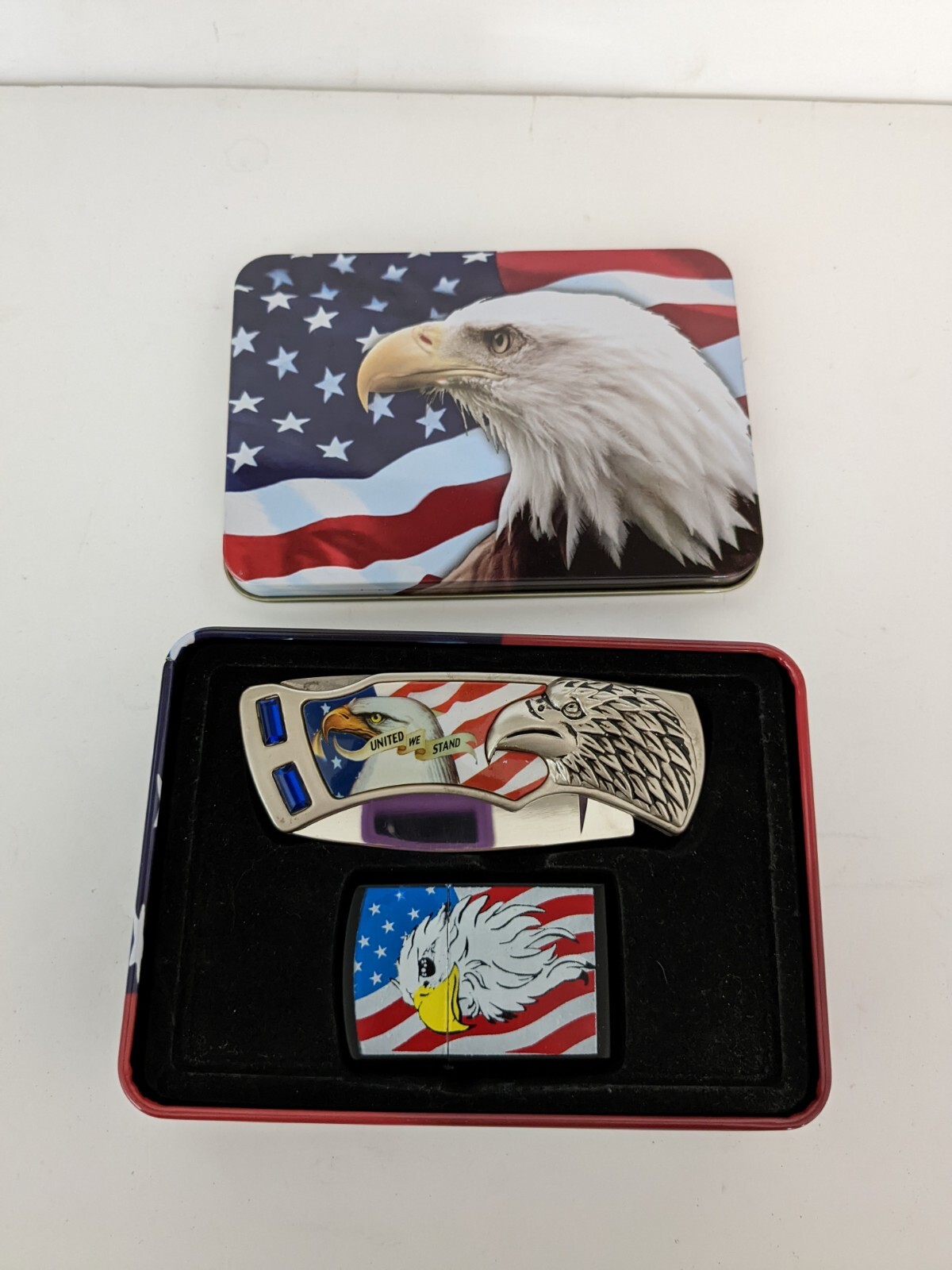 Set In A Tin Box - Nice Gift Set (a8)