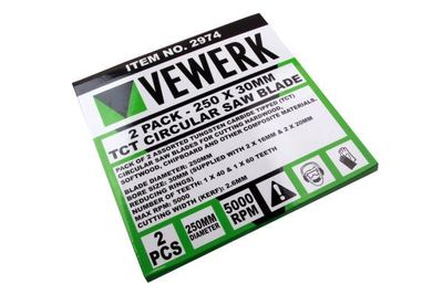 Ferm - Zaagblad - 250x30/16 - 40t Tct Ferm - Zaagblad - 250x30/16 - 40t Tct