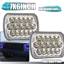 New 5x7 7x6 Led Headlight For 1986-1995 Jeep Wrangler Yj 1984-2001 Cherokee Xj