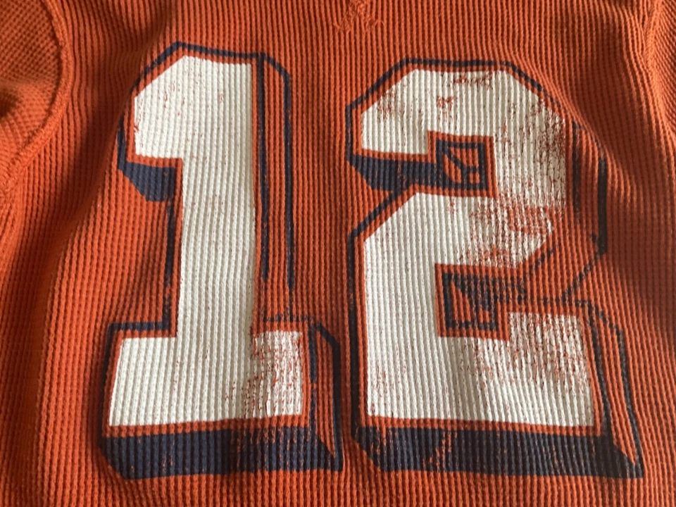 The Children's Place Long Sleeve Orange Thermal Shirt Boys Sze M7/8 Cotton - Image 3 of 4