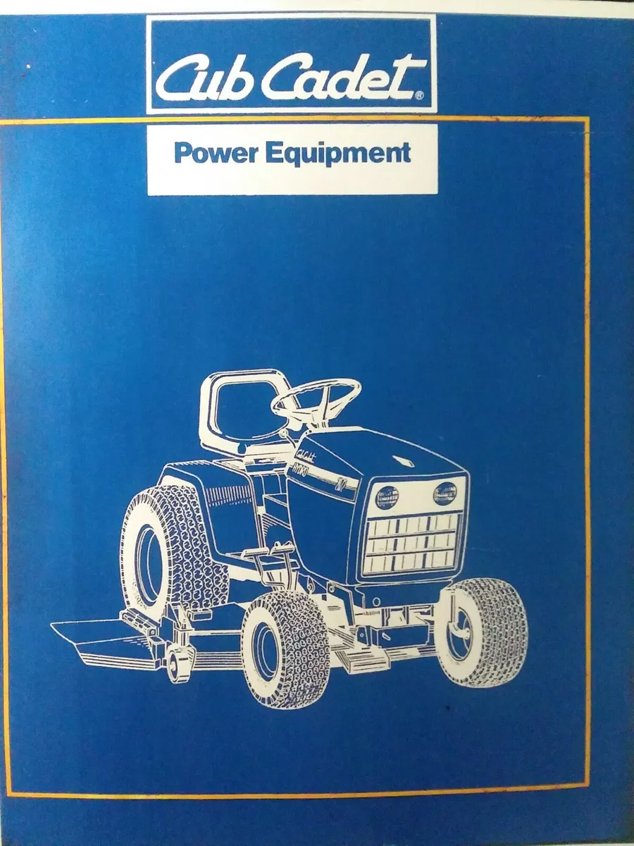 Cub Cadet 349 L42 Rear PTO 3pt Mower Implement Super Garden Tractor Parts Manual