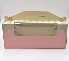 Pink+Yellow+Green Bakery To-Go Boxes | for Cupcakes Party Gift | 12cts 
