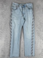 Levis Jeans Womens 24 Blue Denim 501 Original Cropped Premium Big E XX 24x25