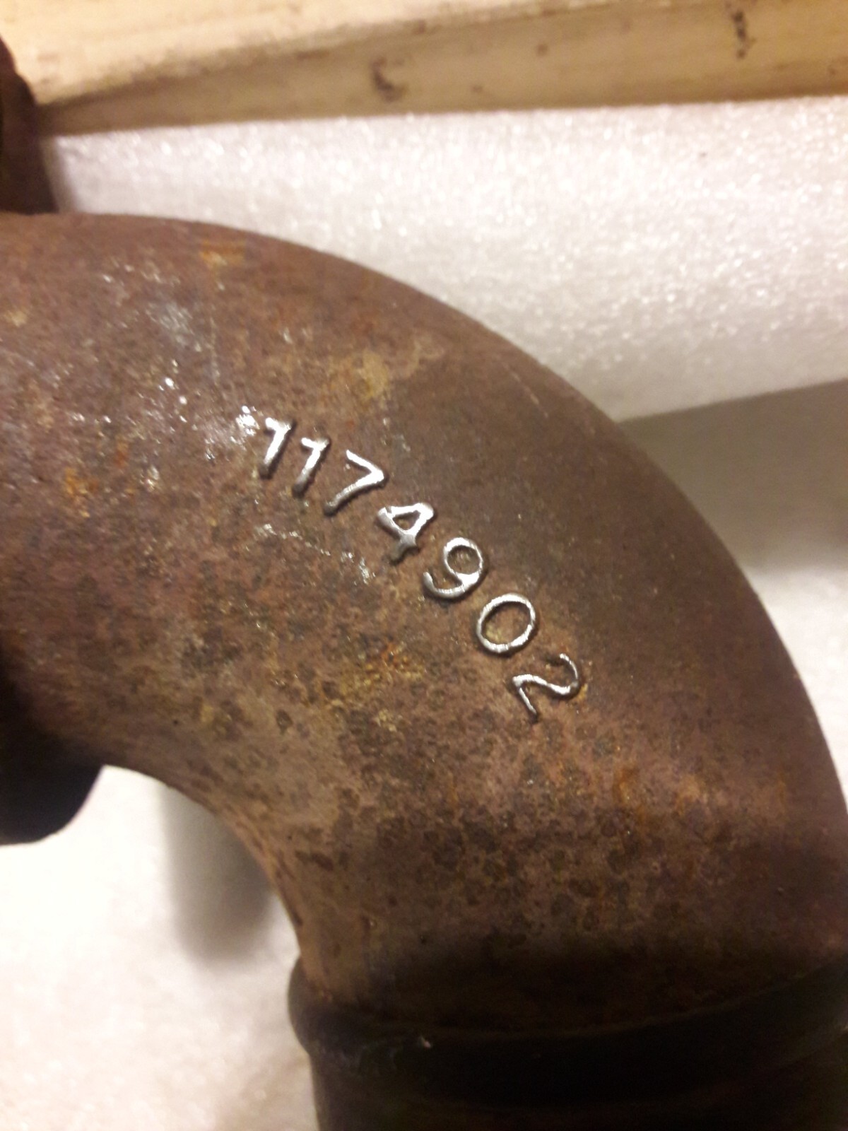 TURBO EXHAUST HOUSING FLANGE ELBOW 1174902 eBay