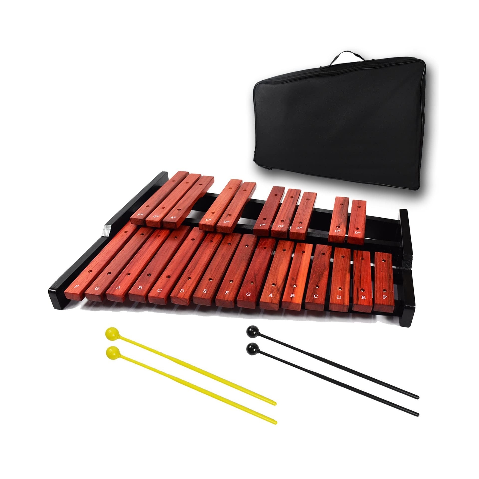 ENNBOM 25 Key Wooden Glockenspiel Portable Xylophone Professional Percussion eBay