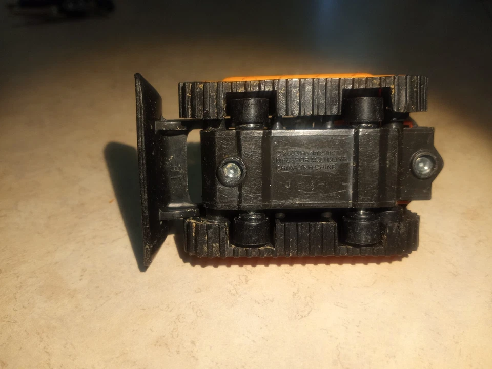 MCDONALDS TONKA Mini Bulldozer Construction 2003 Orange Hasbro Happy Meal  - Image 3 of 3