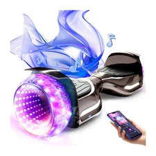 Electric LED Hoverboard Bluetooth Speaker Self-Balance Flashing Wheels eScooter