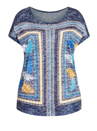 Top Evans Talla 18 Macie Burnout Azul NUEVO Con Etiqueta - Imagen 3 de 6