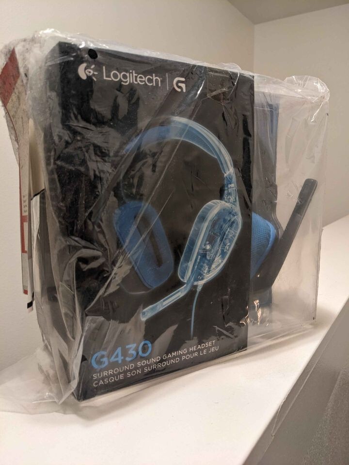 Logitech G430 Black/Blue Over the Ear Gaming Headset | eBay