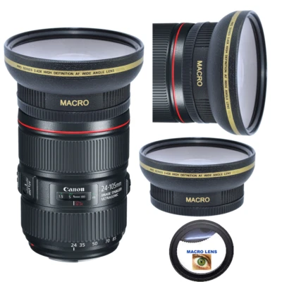 XIT FOR CANON HD ULTRA WIDE FISHEYE MACRO LENS FOR Canon EF 24-105mm f/4L IS II USM Lens