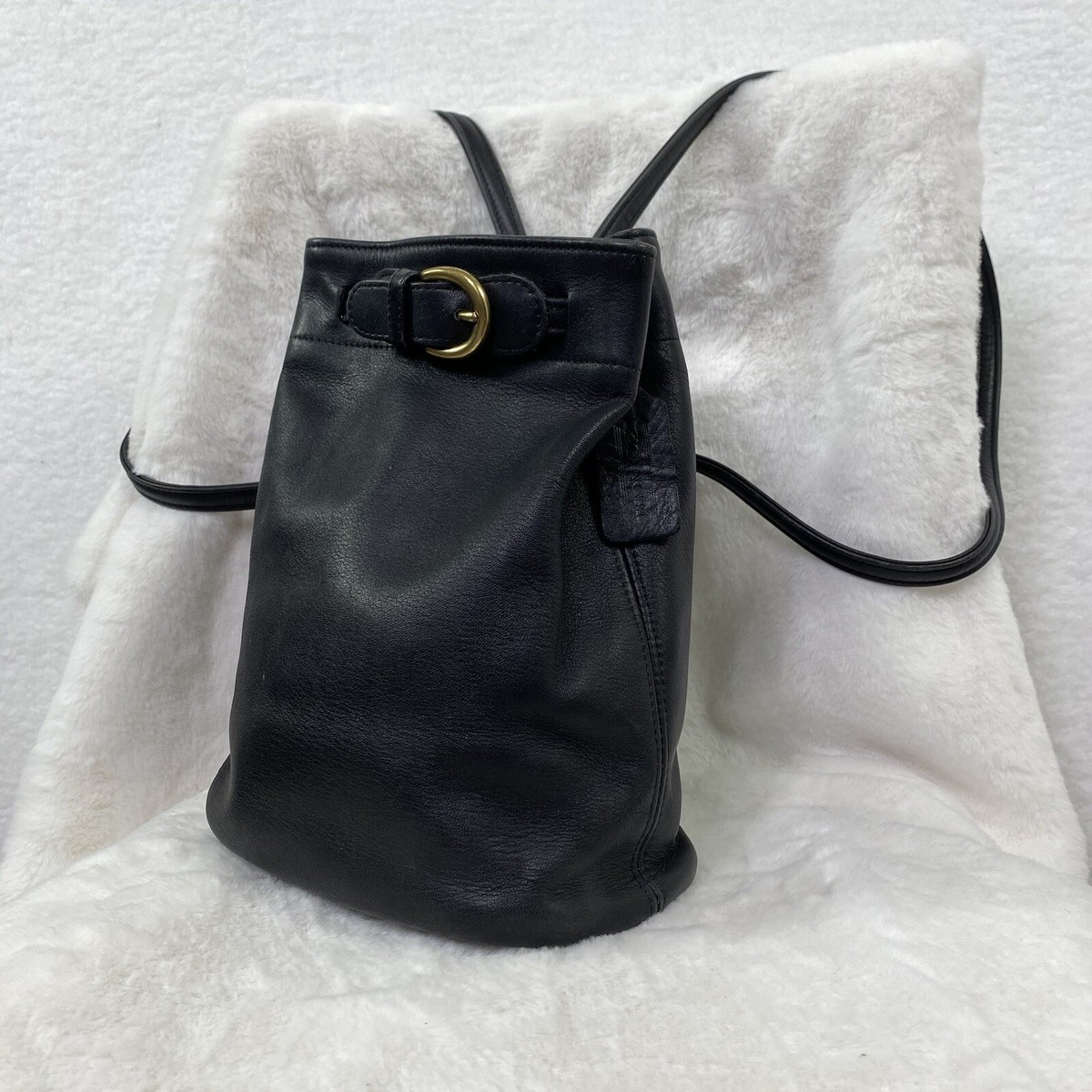 バッグ Rare Vintage Coach Convertible Backpack Coach Vintage Rare buckled black leather convertible