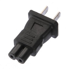 1 Pcs US Straight AC Power Plug adapter Converter C7 to NEMA 1-15 Hot