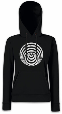 HYPNO CIRCLE I Damen Hoodie Sweatshirt Spiral Labyrinth Mystic Hypnotic Circle