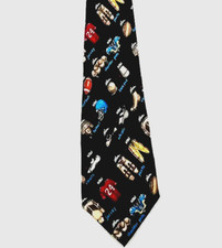 Nicole Miller /vintage 1999 Sports Logo print Necktie