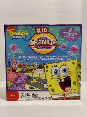 Sponge Bob Square pants Kid Cranium Board Game 2009 Viacom Hasbro Nickelodeon