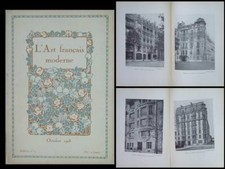 L'ART FRANCAIS MODERNE n°9 1918 ARCHITECTURE PARIS, PERRET, PLUMET, DEGLANE,