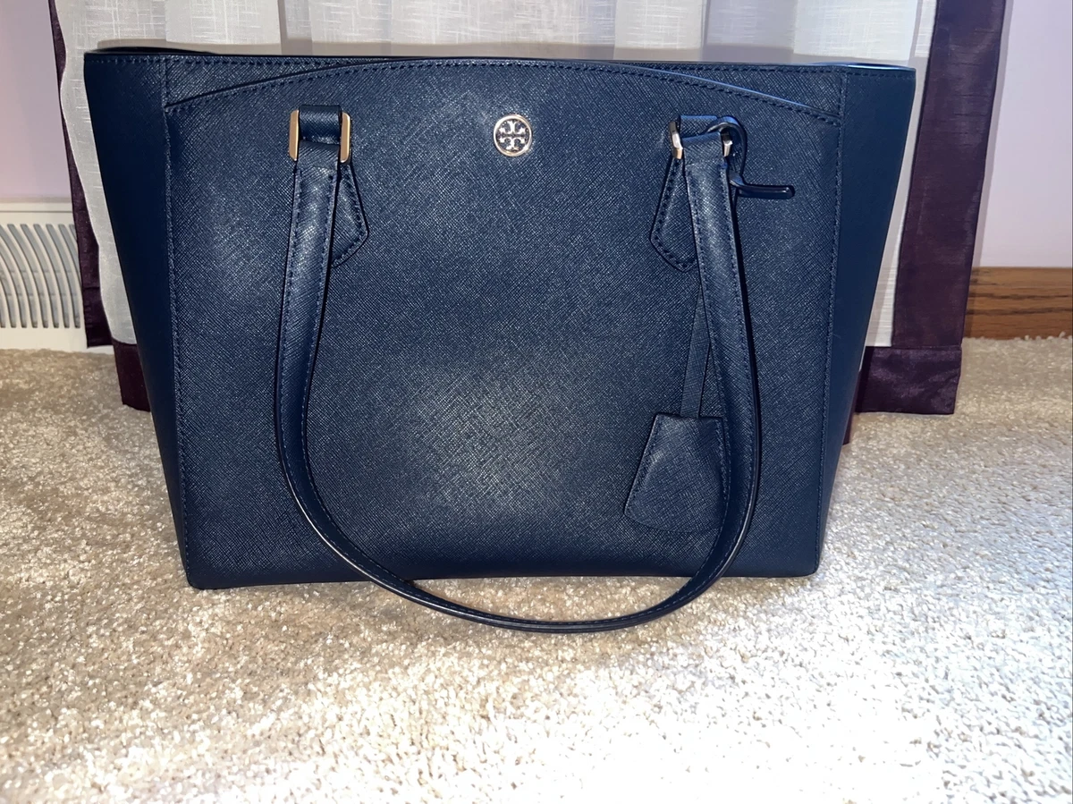 Tory Burch, Bags, Tory Burch Small Robinson Saffiano Leather Tote