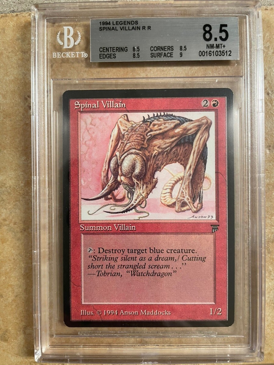 Magic: The Gathering - Spinal Villain - Legends - BGS Graded 8.5 NM-MT+! |  eBay