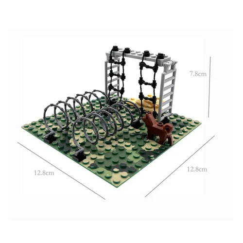 MOC Military WWII Modern Street Army Battle View Baseplate Weapon Bricks Set DIY - Picture 38 of 44