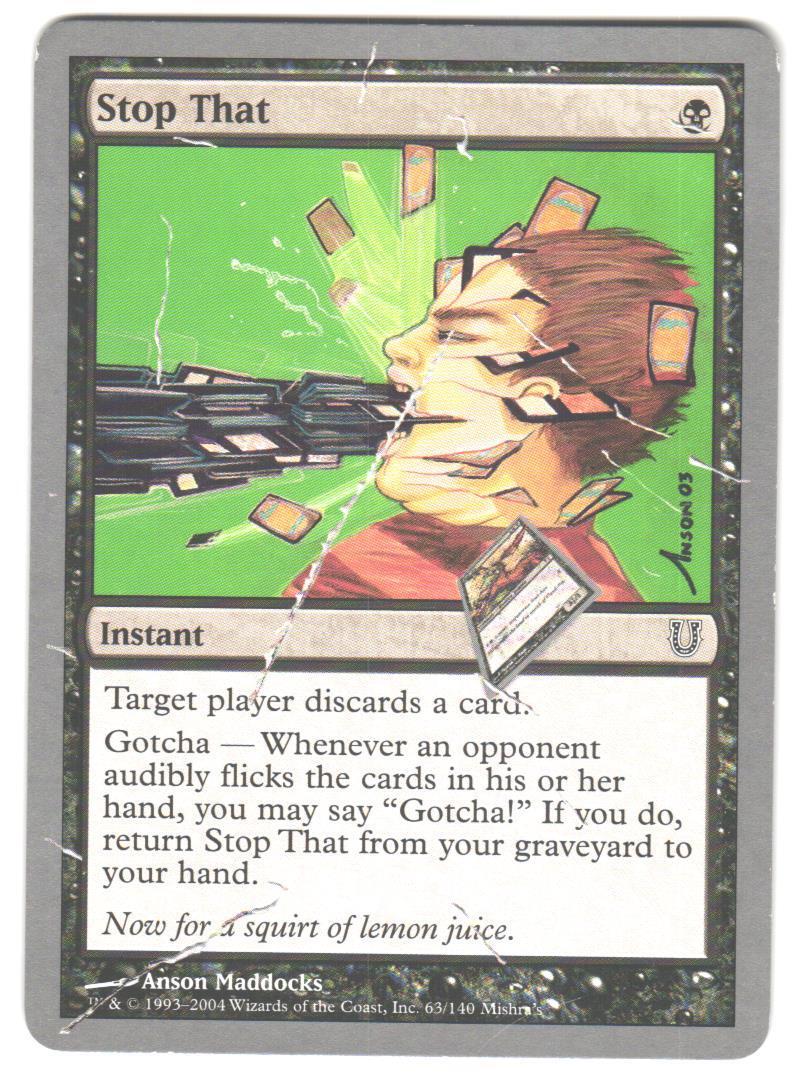 Magic_the_gathering Unhinged Stop That #63 2004,MTG,LP Common