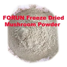 FORUN Freeze Dried White Button Mushroom Powder  Agaricus bisporus-100% Pure