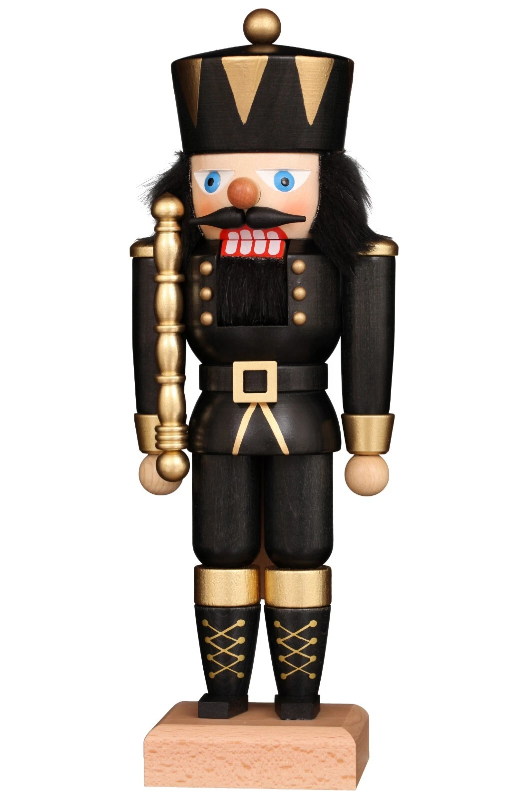 New in Box Chr. Ulbricht - King in Black & Gold - German Nutcracker 32-222