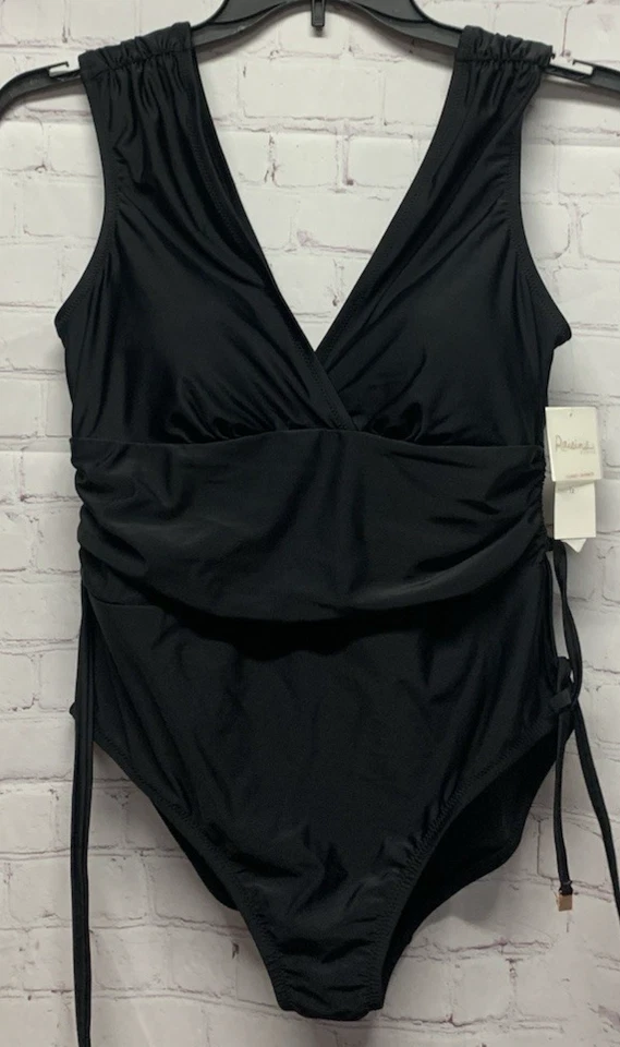 Raisins Curve 14W Plus Size Lusiana One-Piece Swimsuit Black New - Image 3 of 4