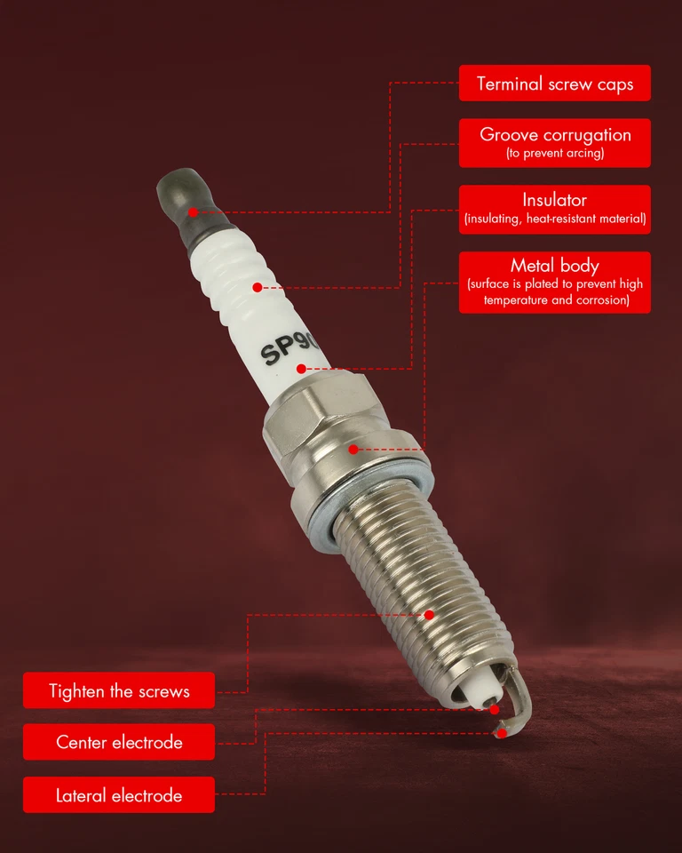 Pack 6 bujías dobles de iridio para Nissan 370Z Infiniti Q70 14-2019 3,7 L V6 Foto 3 de 4