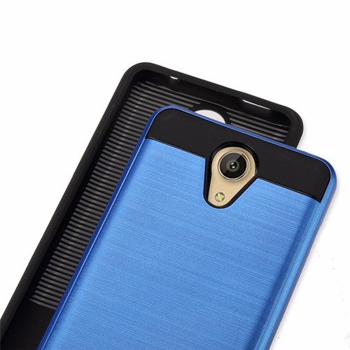 For BLU Grand 5.5 HD G030U Rugged Hybrid + Soft Gel Case Cover + Screenguard - Picture 5 of 17