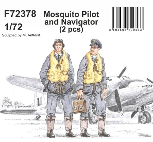 Cmk 129-F72378 - 1:72 Mosquito Pilot and Navigator - New