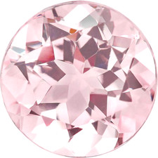 3mm Natural Baby Pink Morganite Round Brilliant AAA Extra Fine Loose
