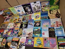 Lot of 25 Science Nature Experiment Animal Educational Learn Kid Child Books MIX