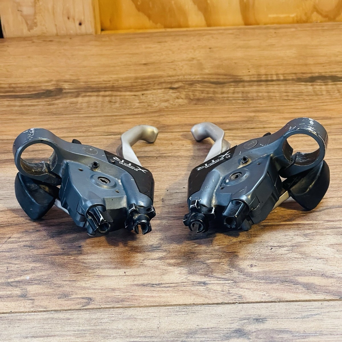 Vintage Shimano XTR ST-M950 Shifters V-Brake Levers 3x8 Missing