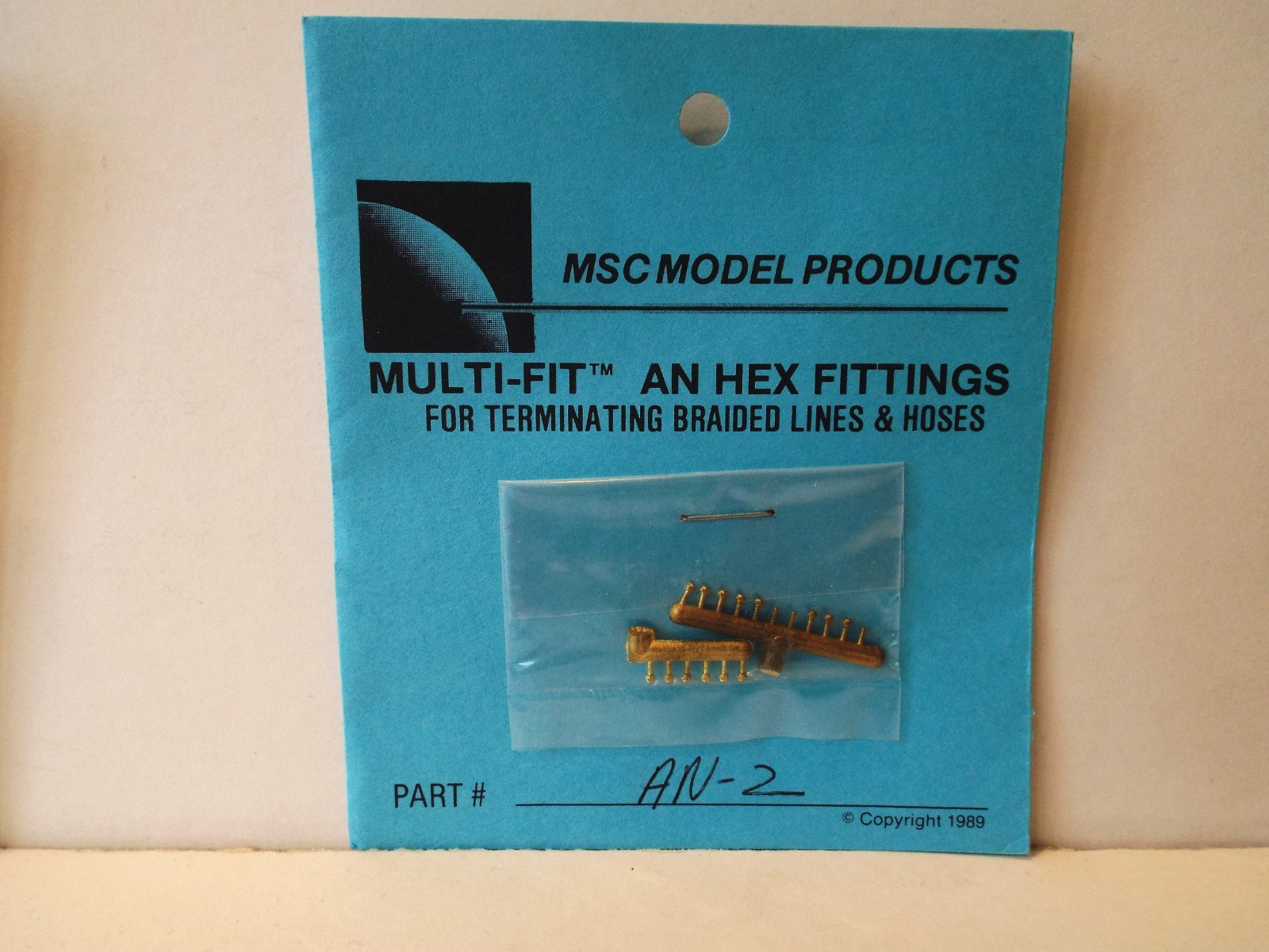 MSC AN HEX FITTINGS 124 125 PLASTIC MODEL KIT ACCESSORIES (KS8488