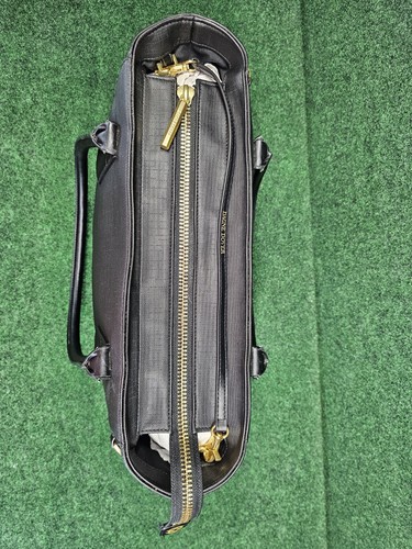 DAGNE DOVER/SIGNATURE LEGEND BLACK Coated Canvas/Large Laptop Tote Brief Bag - Picture 14 of 24