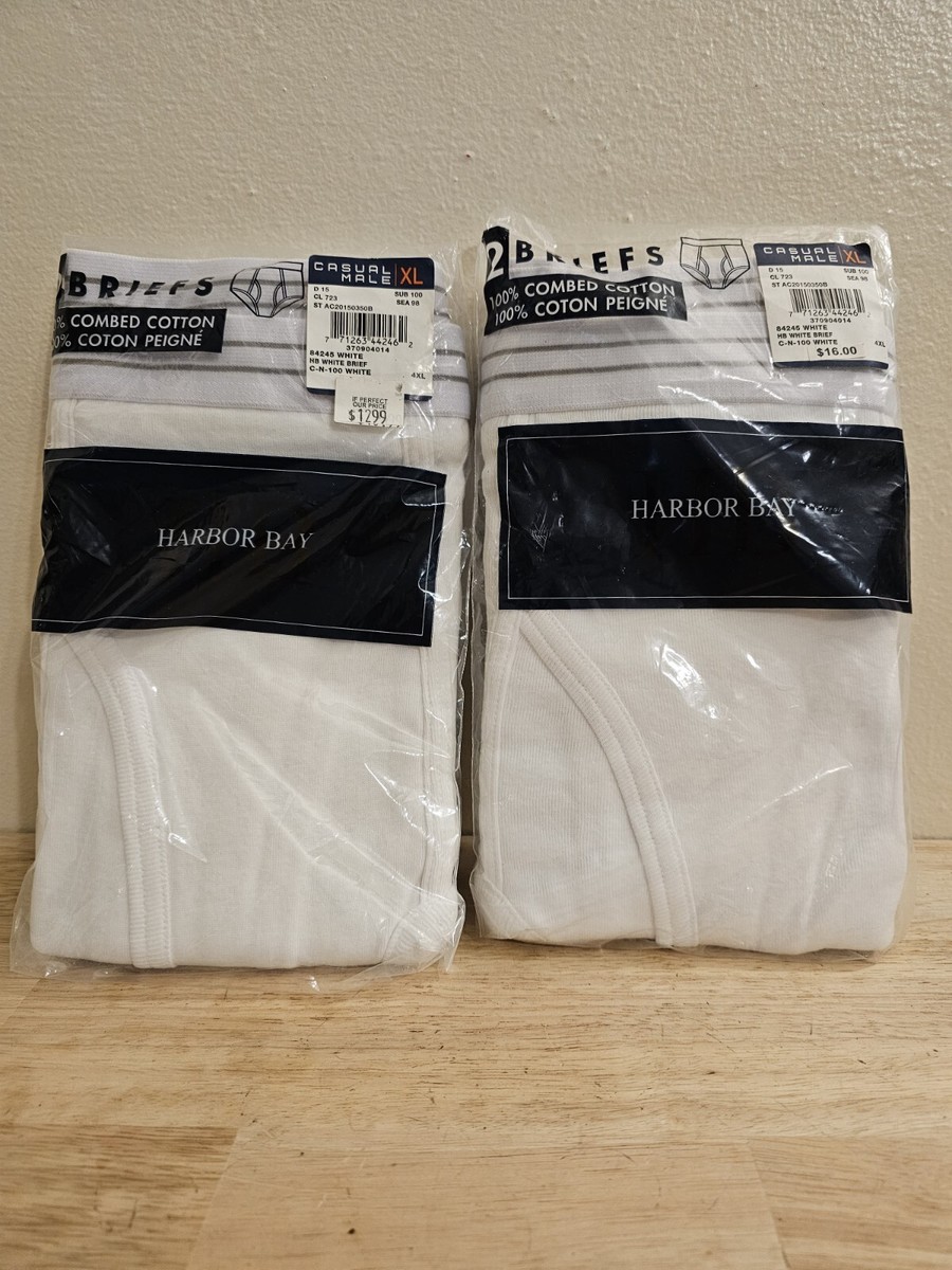 Lot Of 4, 4 XL White Mens Underwear, Waist 54-56 | eBay