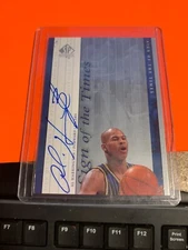 1999-00 SP AUTHENTIC AL HARRINGTON SIGN OF THE TIMES AUTOGRAPH