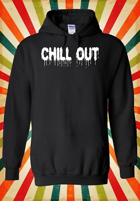 Chill Out lustiger Retro Hipster cool Männer Frauen Unisex Top Hoodie Sweatshirt 1017
