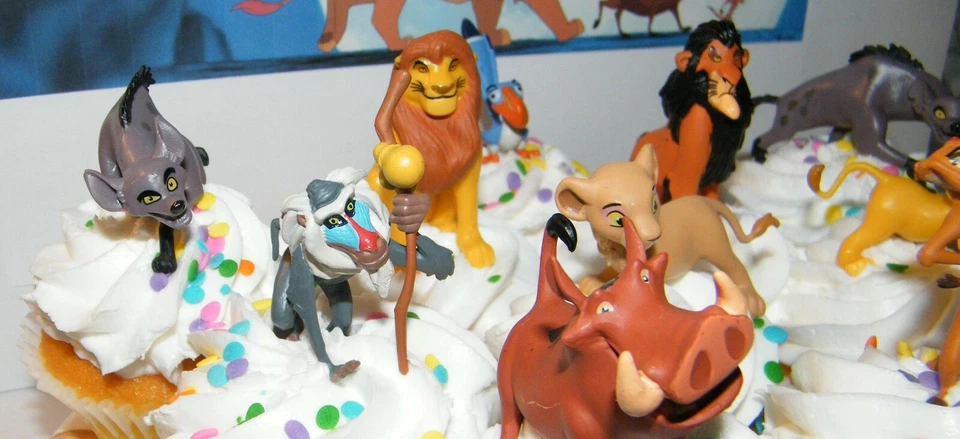 Disney The Lion King Movie Deluxe Cake Toppers Cupcake Decorations Set Of 10 + 2 - Image 4 of 4