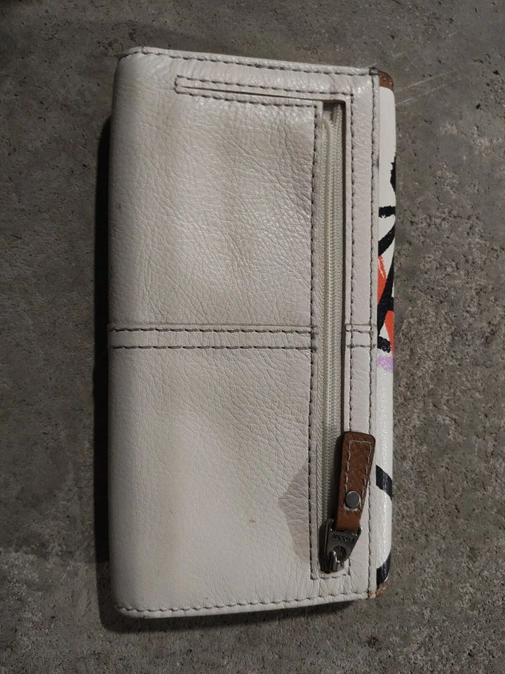 Cartera Fossil Blanca Mujer Llave con Estampado Colorido con Cierre y Cremallera Foto 2 de 3