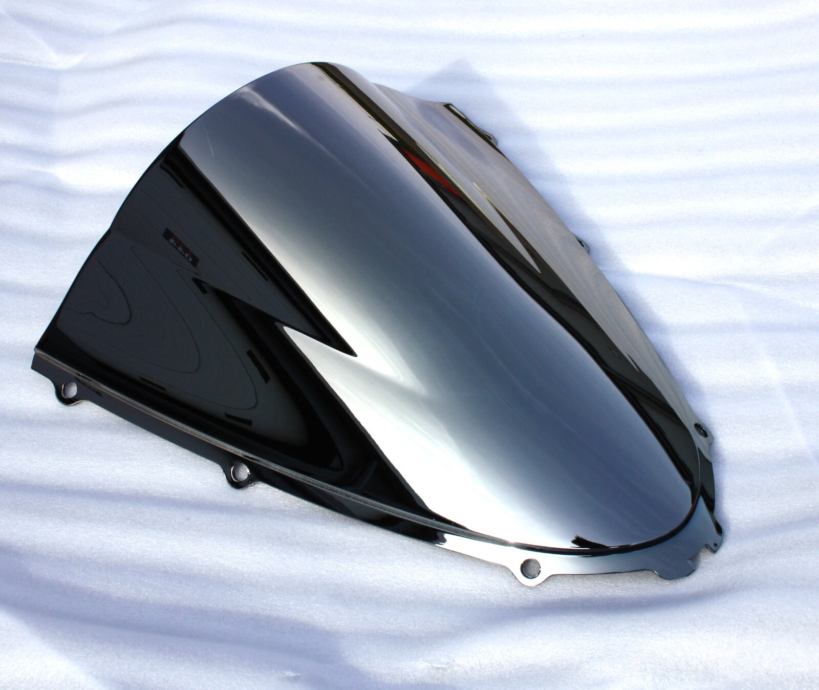 Bulle racing Kawasaki ZZR 1400 argent moto bulle double courbure