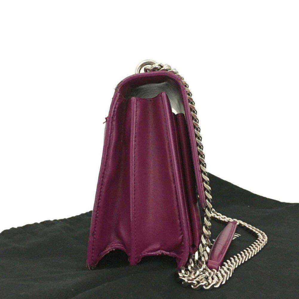 Saint Laurent Pelle di Vitello Monogramma Medio Tramonto Viola