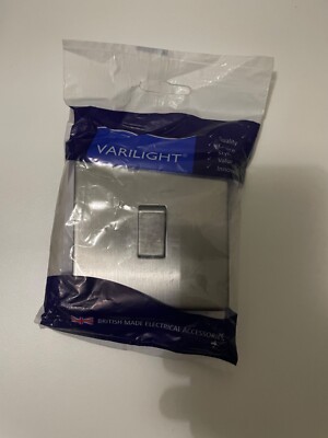 Varilight ultraflach gebürsteter Stahl Full Range, Schalter XDS1S 2-WEGE 