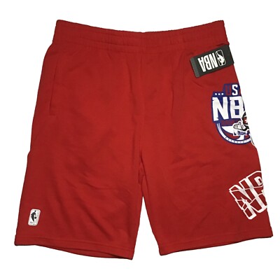 NBA USA Red Cotton Polyester Shorts Medium Large Basketball