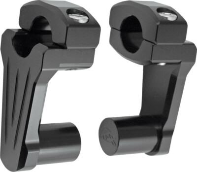 Rox Speed FX Pivoting Risers for 1'' Handlebars 2'' Rise Black 4R-P2CC01