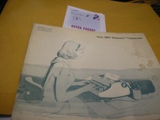VINTAGE IBM SELECTRIC I TYPEWRITER OPERATING INSTRUCTIONS SEE PICTURES