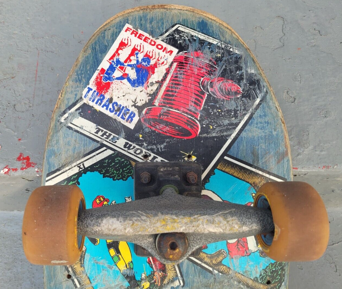 VTG 1991 Powell Peralta Ray Barbee Skateboard Complete Ragdoll